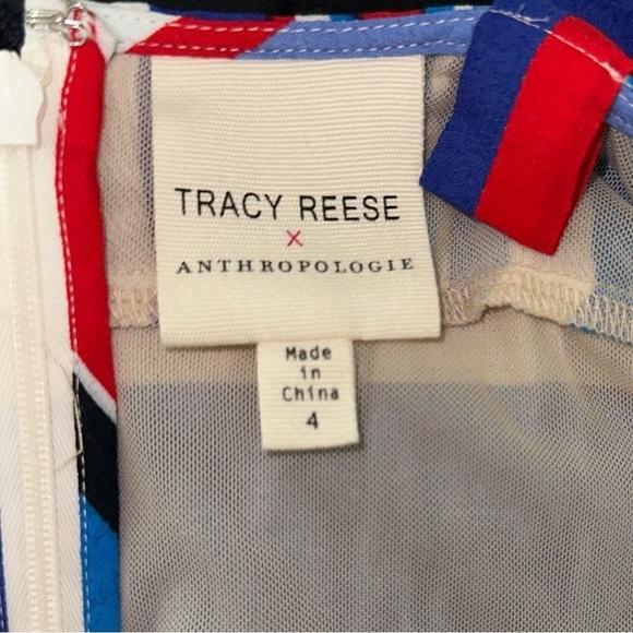 Tracy Reese X ANTHROPOLOGIE Seaside Striped Midi Dress sz 4 #F - Picture 6 of 6